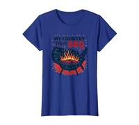 Mon Pays est Plein de Barbecue T-Shirt, Femme, Bleu Royal, XS
