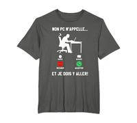 Mon PC M'Appelle Et Je Dois Y Aller Programmeur T-Shirt