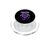 Mon père me Manque Chaque Jour Démence Sensibilisation à la maladie PopSockets PopGrip pour MagSafe