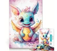 Mon Petit ami Dragon Puzzle de 1000 pièces pour Adultes et Adolescents Jeu de réflexion Anti-Stress Cadeau attentionné (50x75cm)