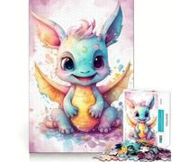 Mon Petit ami Dragon Puzzle de 1000 pièces pour Adultes pour améliorer sa mémoire et se détendre Décoration Murale aux découpes nettes (38x26cm)