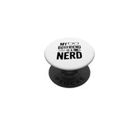 Mon Petit ami est Un Nerd pour Les Couples Geeks PopSockets PopGrip Adhésif