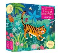 Sam Taplin – Mon petit coffret Livre et puzzles : La jungle – Cartonné avec 3 puzzles de 9 pièces