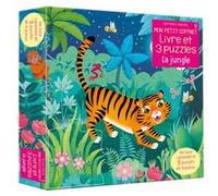 Mon petit coffret Livre et puzzles - La jungle Sam Taplin (Auteur), Federica Iossa (Illustration), Claire Ever (Conception couverture ou illustration), René Chapus (Traduction)