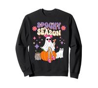 Mon Petit Fantome Sucre Douceur Spooky Chaton Citrouille Sweatshirt