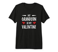 Mon Petit-Fils est ma Saint-Valentin pour Grand-mère T-Shirt Haut de Gamme