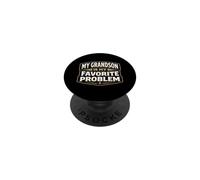 Mon Petit-Fils est Mon problème préféré, Grand-père, Grand-père drôle PopSockets PopGrip Adhésif