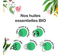 Mon Petit Kit Déo Ambiance Maison Avec 2 Huiles Essentielles Et 1 Vaporisateur De 50ml - Diffusez Un Parfum Apaisant Dans Votre Maison - Orange Douce Et Encens - Hebbd - 2x10 Ml - Voshuiles