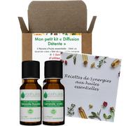 Mon Petit Kit Diffusion Détente-2 Huiles Essentielles Bio-100% Pure Et Naturelle-Hebbd,Ecocert-Camomille Romaine,Lavande Vraie-Pour Diffuseur-1x5ml,1x10ml