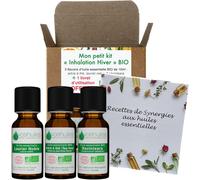 Mon Petit Kit Inhalation Hiver - 3 Huiles Essentielles Bio - 100% Pure Et Naturelle - Hebbd, Ecocert - Ravintsara, Laurier Noble, Tea Tree - Applications Diverses - 3x10ml