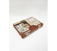 Mon Petit Kit Journaling - Coffret Avec Des Enveloppes, Un Joli Carnet Pointillé, 6 Jolis Tampons En Bois Et Leur Encrier, 10 Planches De Stickers, 60 Planches De Papiers