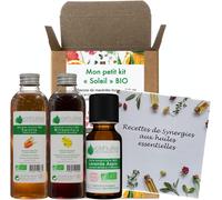 Mon Petit Kit Soleil-1 Huile Essentielle Bio & 2 Macérâts Bio-100% Pure Et Naturelle-Hebbd,Ecocert-Lavande Aspic,Carotte,Millepertuis-1x5ml,2x50ml-Usage Cutané
