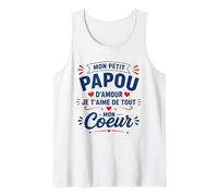 Mon Petit Papou d'amour Je t'aime de Tout Mon Coeur Débardeur