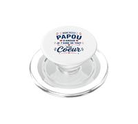 Mon Petit Papou d'amour Je t'aime de Tout Mon Coeur PopSockets PopGrip pour MagSafe
