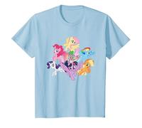 Mon Petit Poney, Les poneys Ensemble T-Shirt, Enfant, Bleu Céleste, 6 Ans
