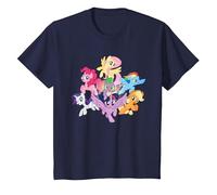 Mon Petit Poney, Les poneys Ensemble T-Shirt, Enfant, Bleu Marine, 3 Ans
