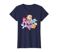 Mon Petit Poney, Les poneys Ensemble T-Shirt, Femme, Bleu Marine, M