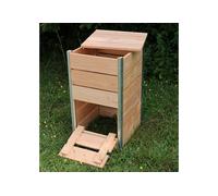 Mon Petit Potager Composteur en bois Douglas Steel 148 L - 50 x 45 x 82 cm - MPP COM50X45X82 S