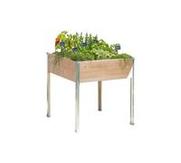 MON PETIT POTAGER-Potager carré en bois sur pieds Mon Petit Potager gamme Design grand modèle - 80 x 75 x 80 cm