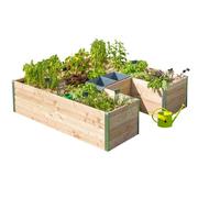 MON PETIT POTAGER-Potager composteur en bois Mon Petit Potager Keyhole grand modèle - 175 x 170 x 48 cm