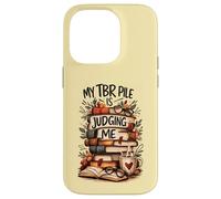 Mon Pile de Livres à Lire Me Juge Design Humoristique Coque pour iPhone 14 Pro