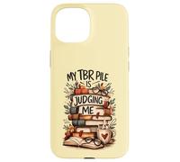 Mon Pile de Livres à Lire Me Juge Design Humoristique Coque pour iPhone 15