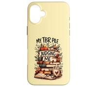 Mon Pile de Livres à Lire Me Juge Design Humoristique Coque pour iPhone 16 Plus