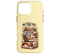 Mon Pile de Livres à Lire Me Juge Design Humoristique Coque pour iPhone 16 Pro Max