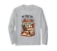 Mon Pile de Livres à Lire Me Juge Design Humoristique Manche Longue