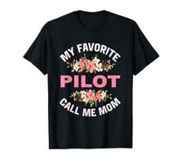 Mon Pilote préféré Call Me Mom Pilotes d'avion Volant T-Shirt