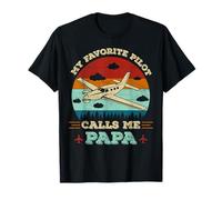 mon pilote préféré m'appelle papa, un futur père pilote drôle T-Shirt