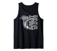 Mon Pitbull au Nez Bleu Incline la tête comme Vous Débardeur