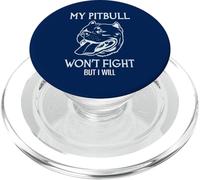 Mon Pitbull ne se battra Pas, mais Je Le Ferai avec l'American Pitbull Terrier PopSockets PopGrip pour MagSafe