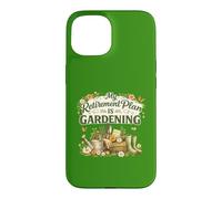 Mon Plan de Retraite est Le Jardinage, la Retraite, Le Jardinier Floral Coque pour iPhone 15