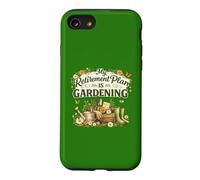 Mon Plan de Retraite est Le Jardinage, la Retraite, Le Jardinier Floral Coque pour iPhone SE (2020) / 7/8