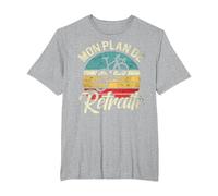 Mon Plan De Retraite Humour Cadeau Cycliste Vélo T-Shirt, Homme Grandes Tailles, Gris Chiné, 2X Tall