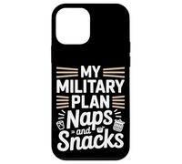 Mon plan militaire implique maintenant des siestes et des collations Journée des anciens combattants Coque pour iPhone 12 mini