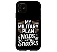 Mon plan militaire implique maintenant des siestes et des collations Journée des anciens combattants Coque pour iPhone 11