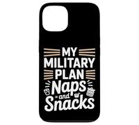 Mon plan militaire implique maintenant des siestes et des collations Journée des anciens combattants Coque pour iPhone 13
