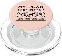 Mon Plan pour Aujourd'hui, Cheval et vin Chevaux Cheval PopSockets PopGrip pour MagSafe