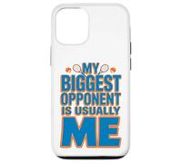 Mon Plus Grand adversaire est habituellement Moi - Joueur de Tennis Amusant Coque pour iPhone 12/12 Pro