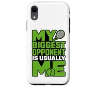 Mon Plus Grand adversaire est habituellement Moi - Joueur de Tennis Amusant Coque pour iPhone XR
