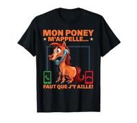 Mon Poney M'Apelle Pilote De Poney Cheval Cadeau Poney T-Shirt