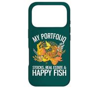 Mon Portefeuille : Actions, Immobilier et Happy Fish Funny Investor Coque pour iPhone 17 Pro