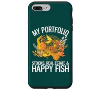 Mon Portefeuille : Actions, Immobilier et Happy Fish Funny Investor Coque pour iPhone 7 Plus/8 Plus