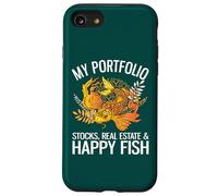 Mon Portefeuille : Actions, Immobilier et Happy Fish Funny Investor Coque pour iPhone SE (2020) / 7/8