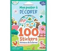Fleurus Mon poster à décorer – Animaux de la ferme – 100 stickers
