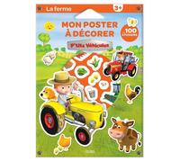 Mon Poster À Décorer P'tits Véhicules La Ferme - Avec 100 Stickers