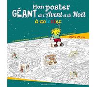 Mon Poster Géant De L'avent Et De Noël À Colorier