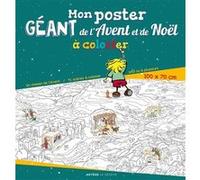 Mon Poster Géant De L'avent Et De Noël À Colorier